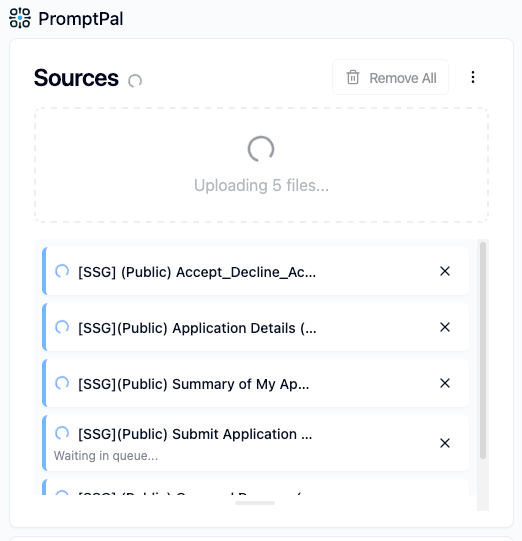 Parallel upload UI (After)